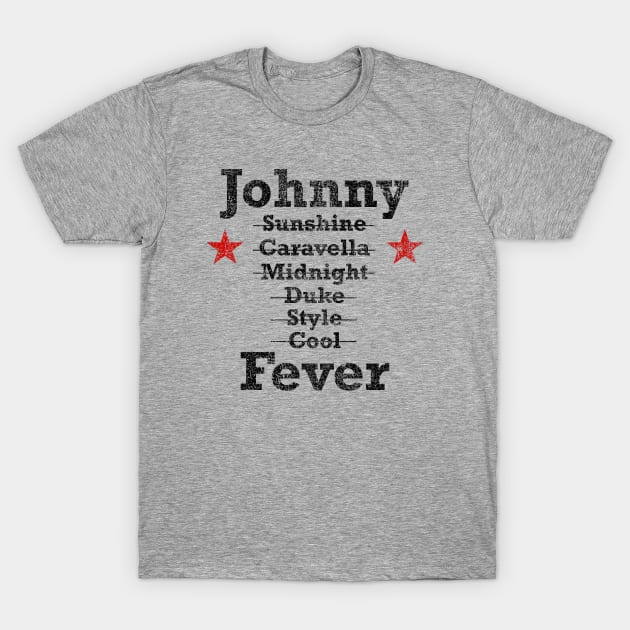 Johnny Fever's coffee mug, distressed T-Shirt by MonkeyKing